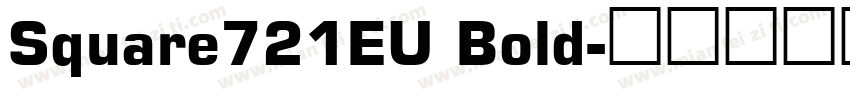 Square721EU Bold字体转换